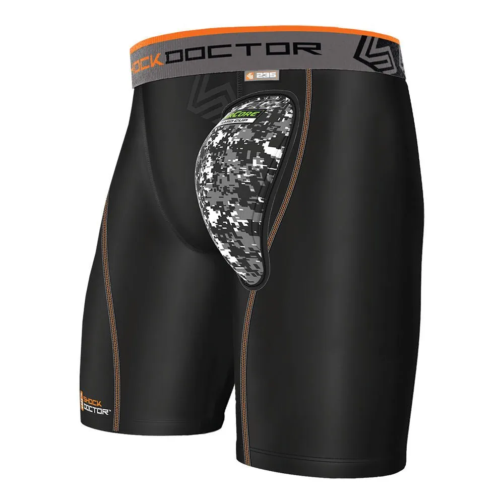 SHOCK DOCTOR MEN'S AIRCORE SOFT CUP COMPRESSION SHORTS