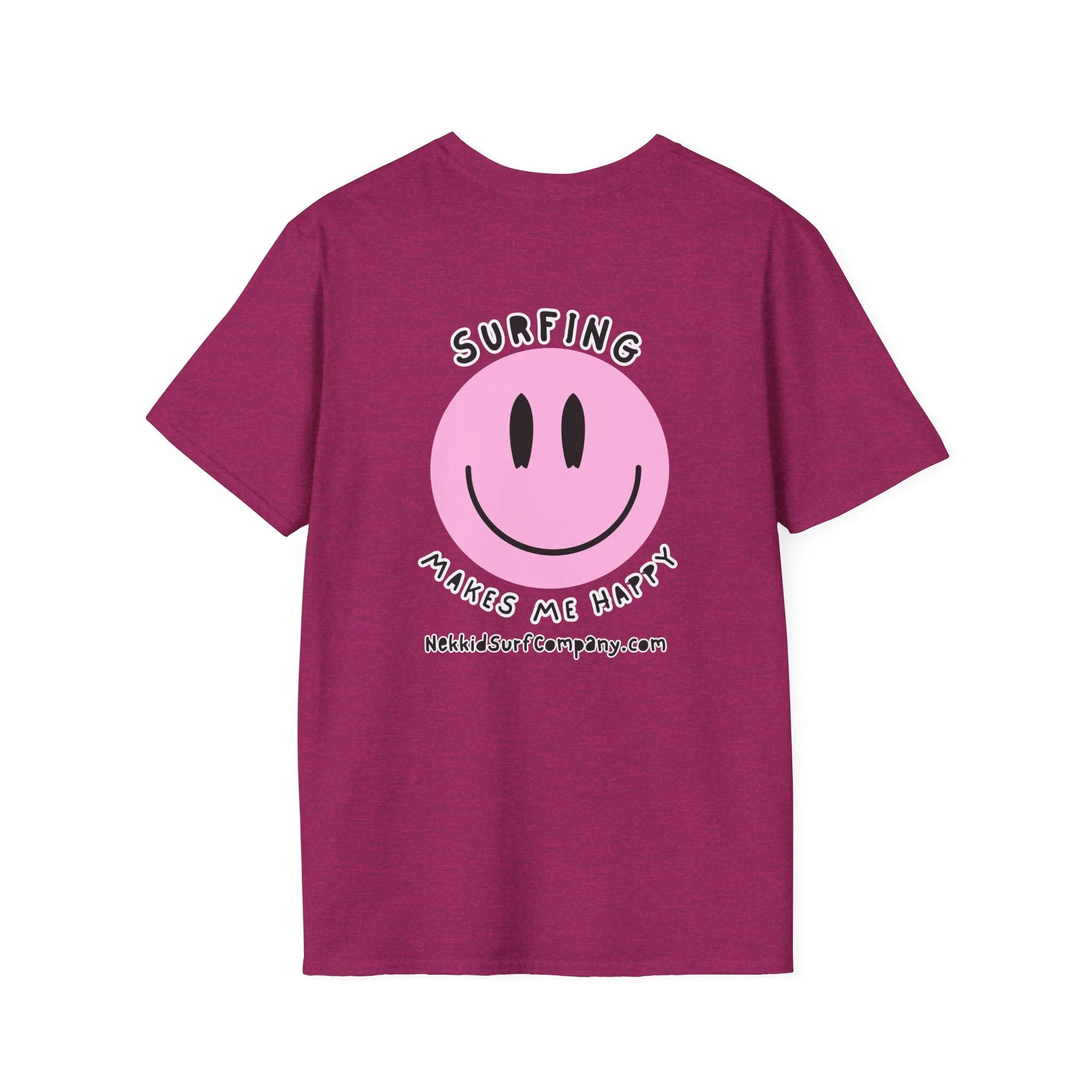 Surfing Makes Me Happy  Face T-Shirt