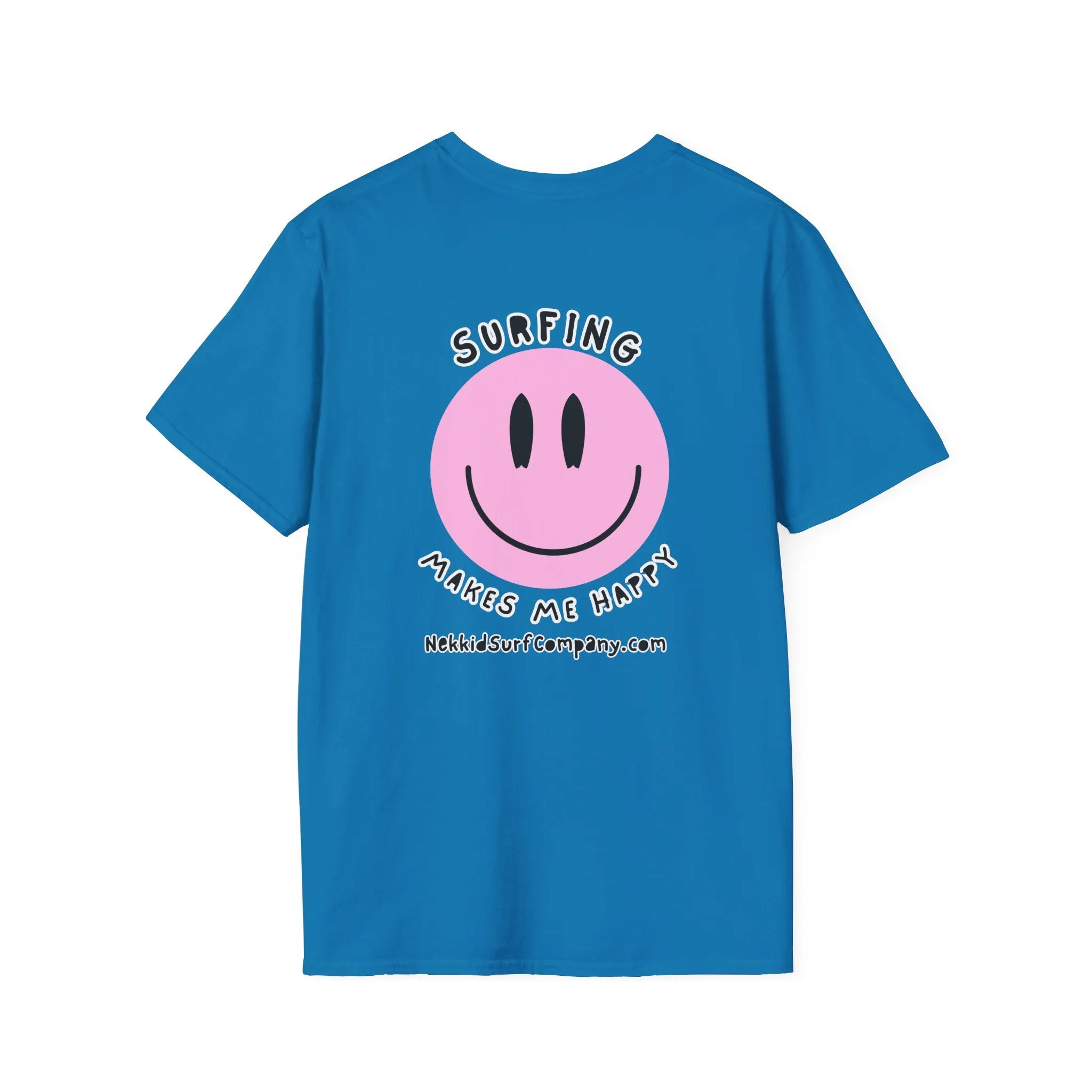 Surfing Makes Me Happy  Face T-Shirt