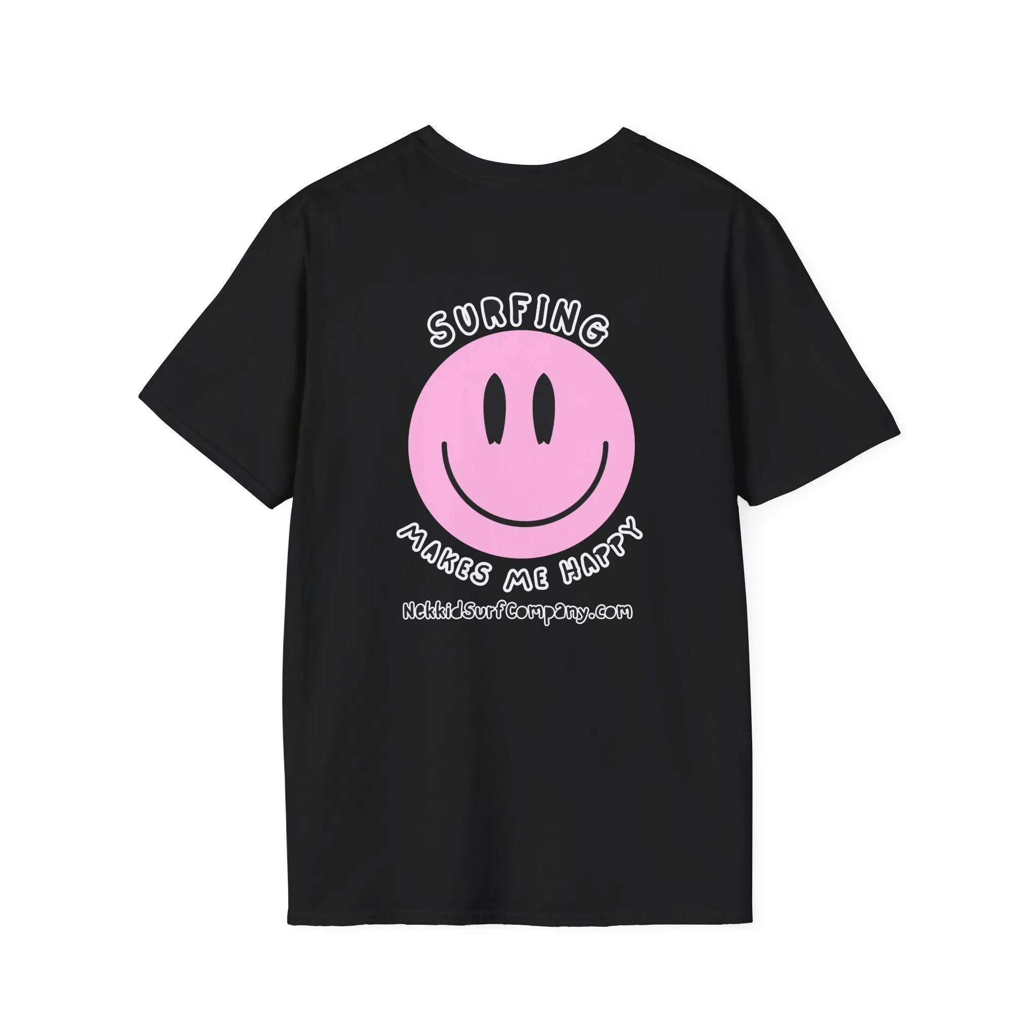 Surfing Makes Me Happy  Face T-Shirt