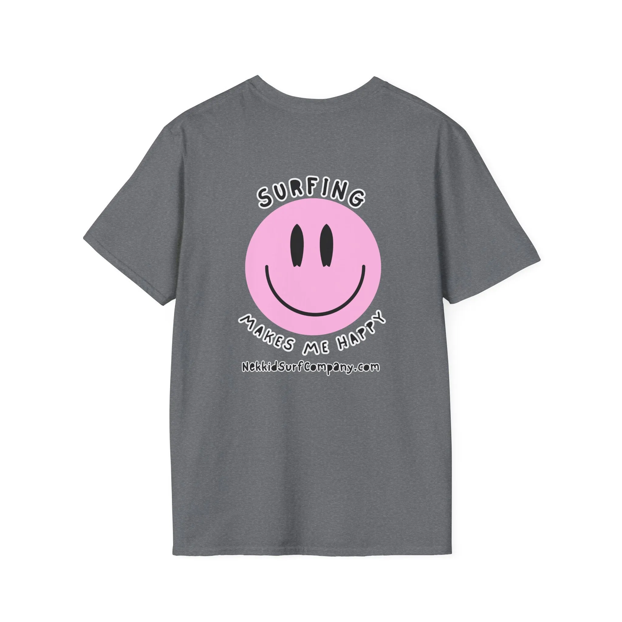 Surfing Makes Me Happy  Face T-Shirt
