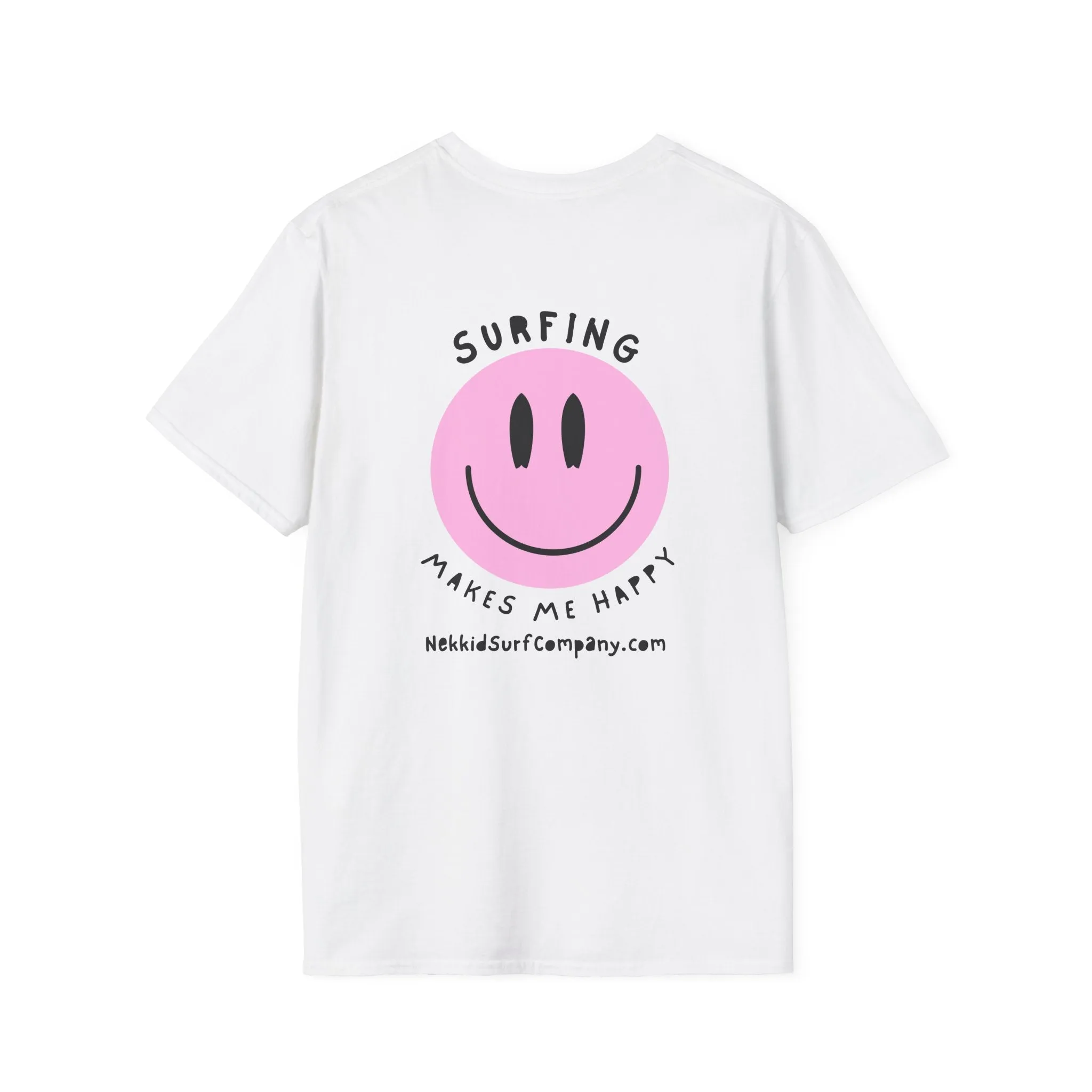 Surfing Makes Me Happy  Face T-Shirt