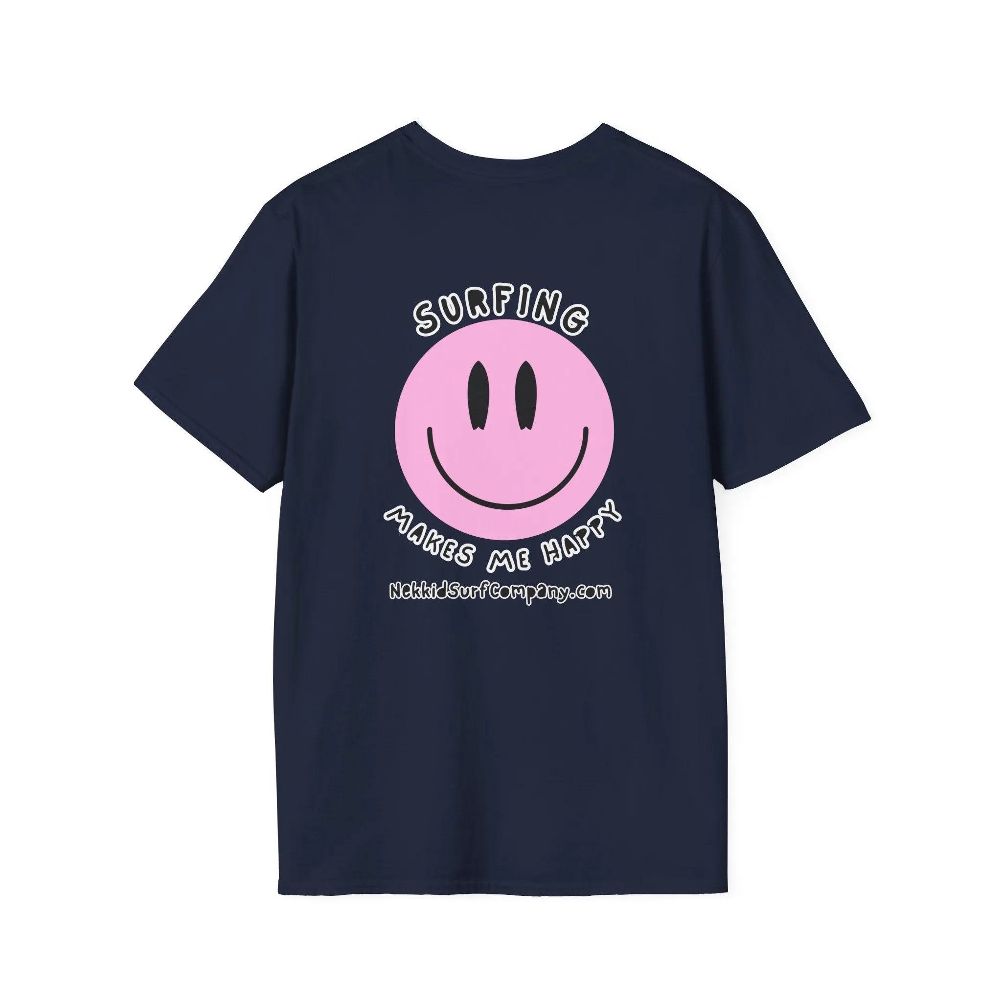 Surfing Makes Me Happy  Face T-Shirt