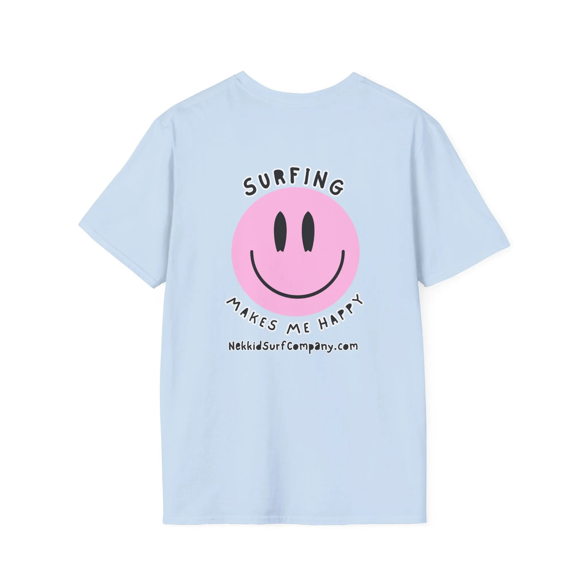 Surfing Makes Me Happy  Face T-Shirt