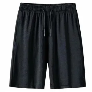Swim Trunks Men Long Big And Tall Men's Multifunctional 5 Minute Pants Solid Color Beach Sports Fitness Work Out Shorts Men
