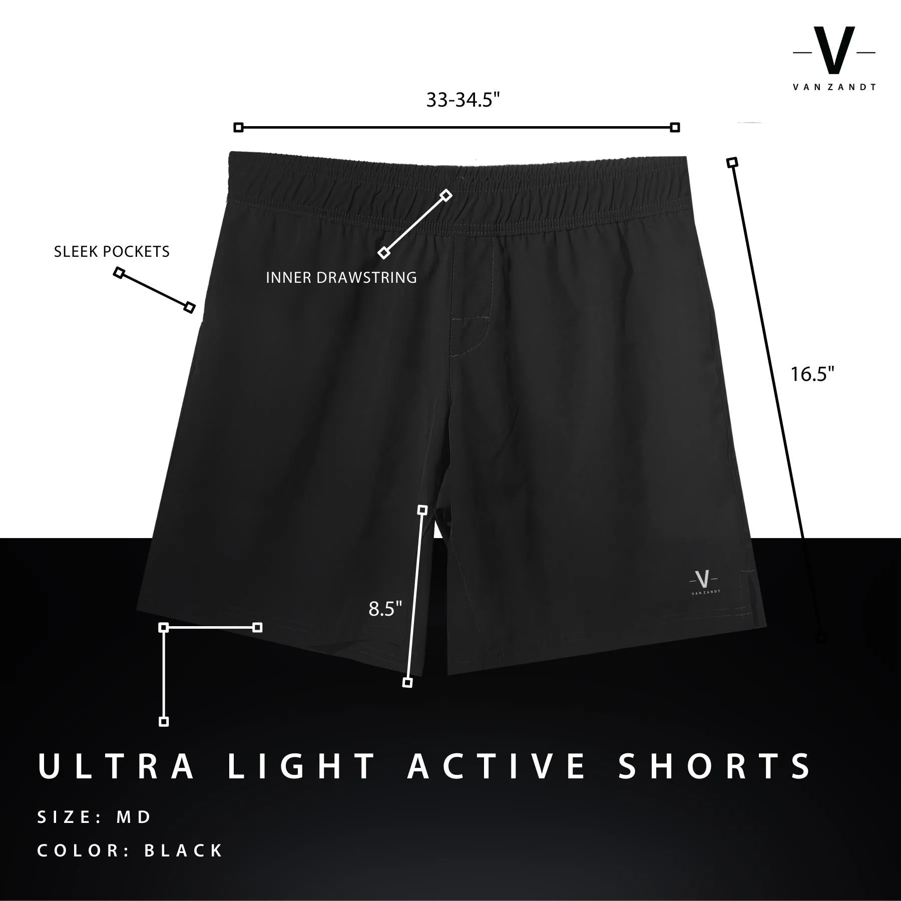Ultra-Light Active Shorts Black