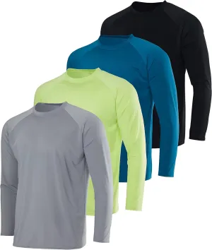UPF 50  Sun Protection Rash Guard 4 Pack