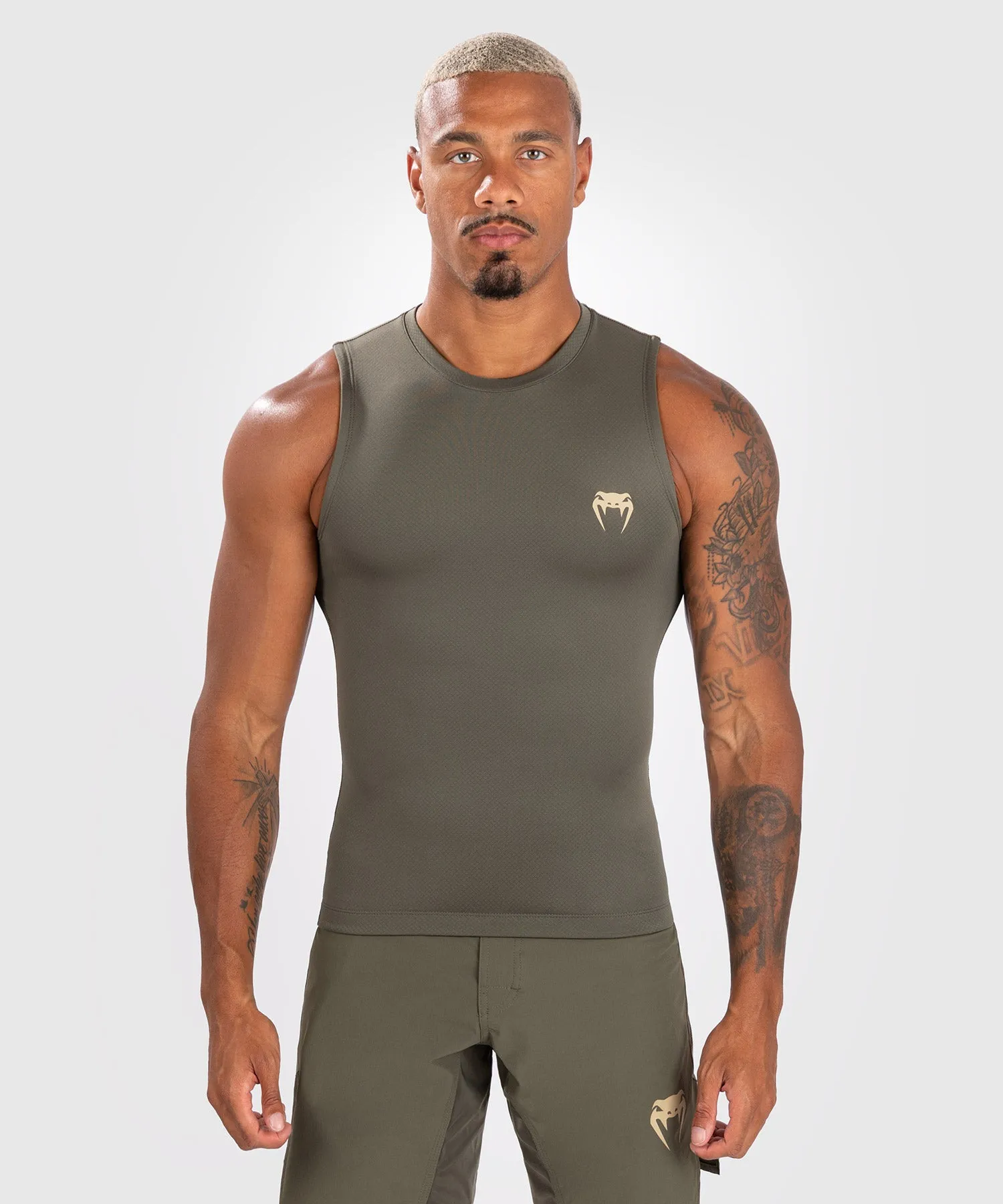 Venum Contender Rashguard senza maniche da uomo - Cachi