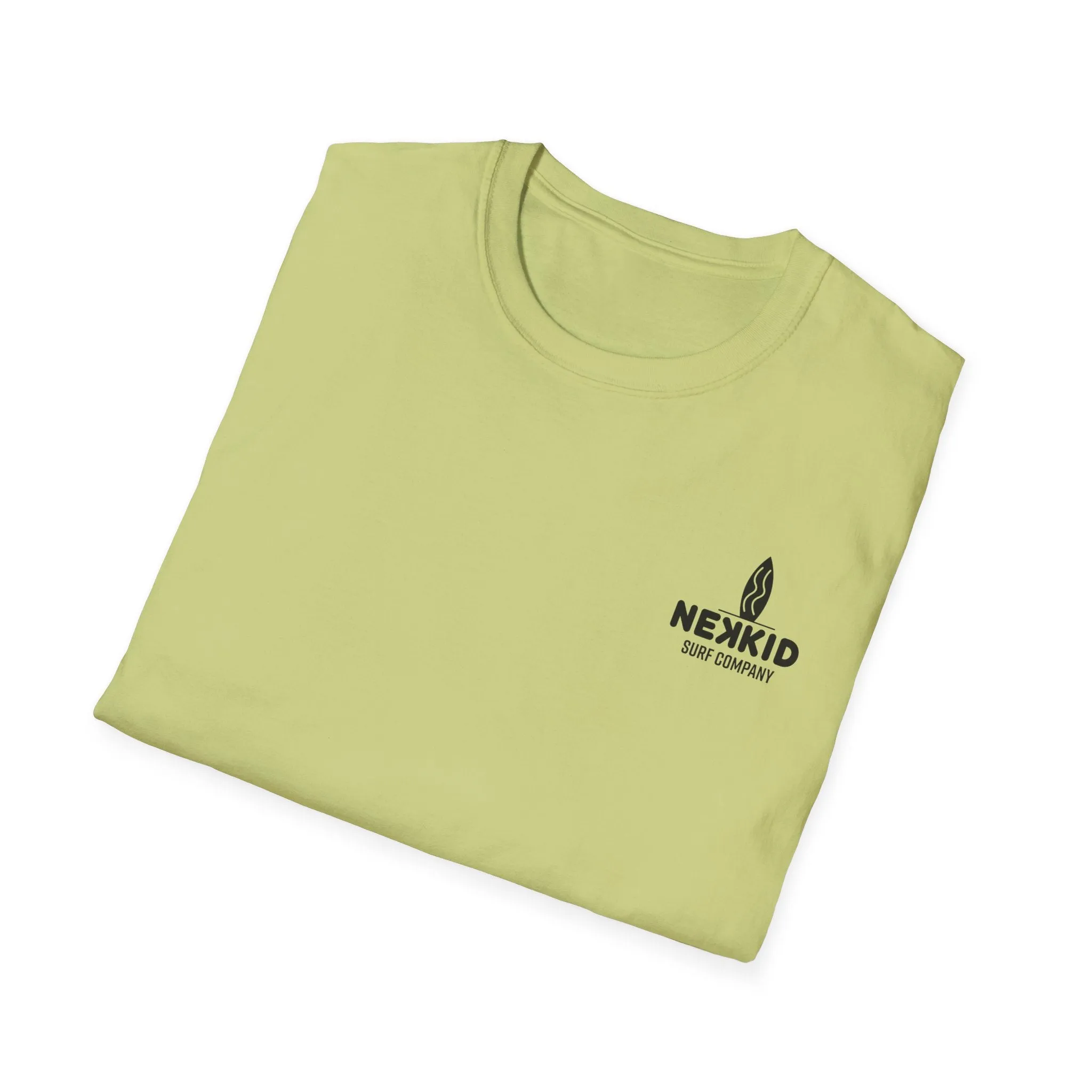 Yellow Happy Face "Surfing Makes Me Happy" T-Shirt