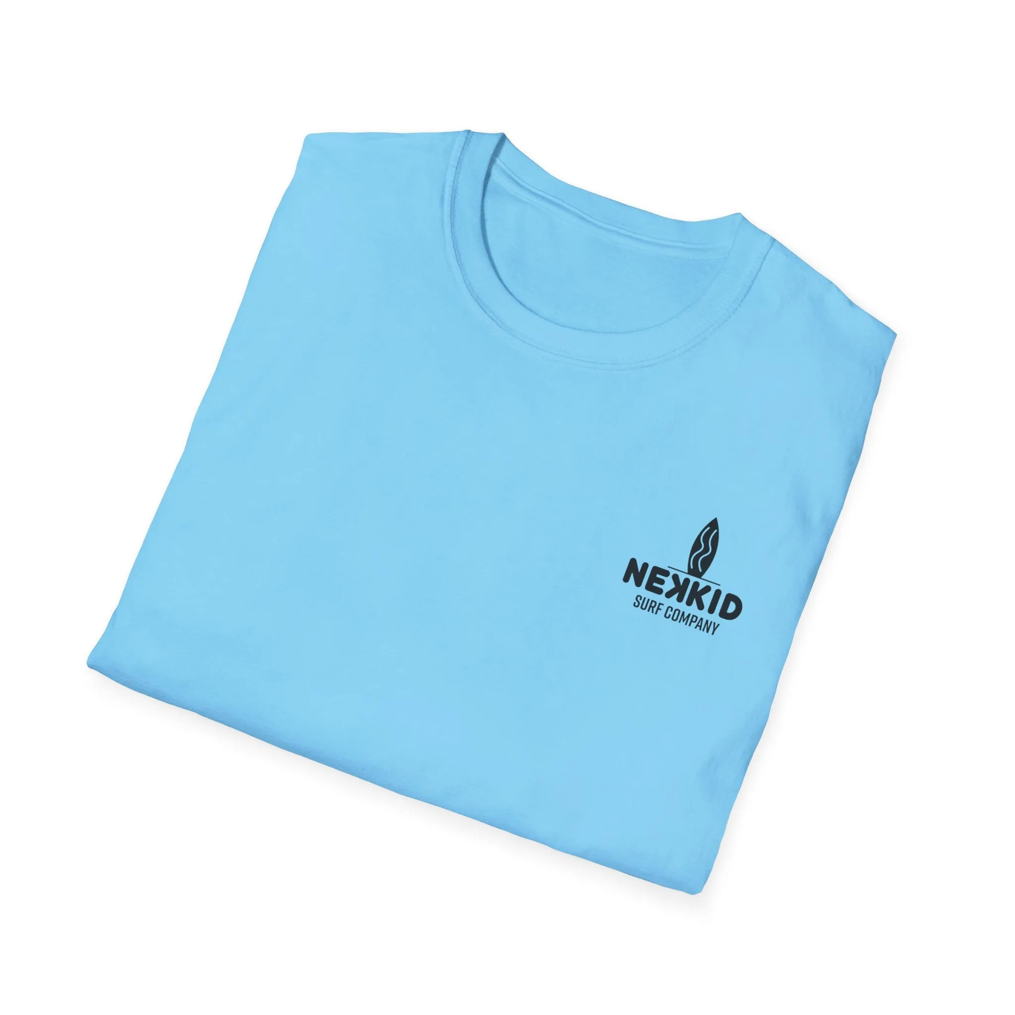 Yellow Happy Face "Surfing Makes Me Happy" T-Shirt