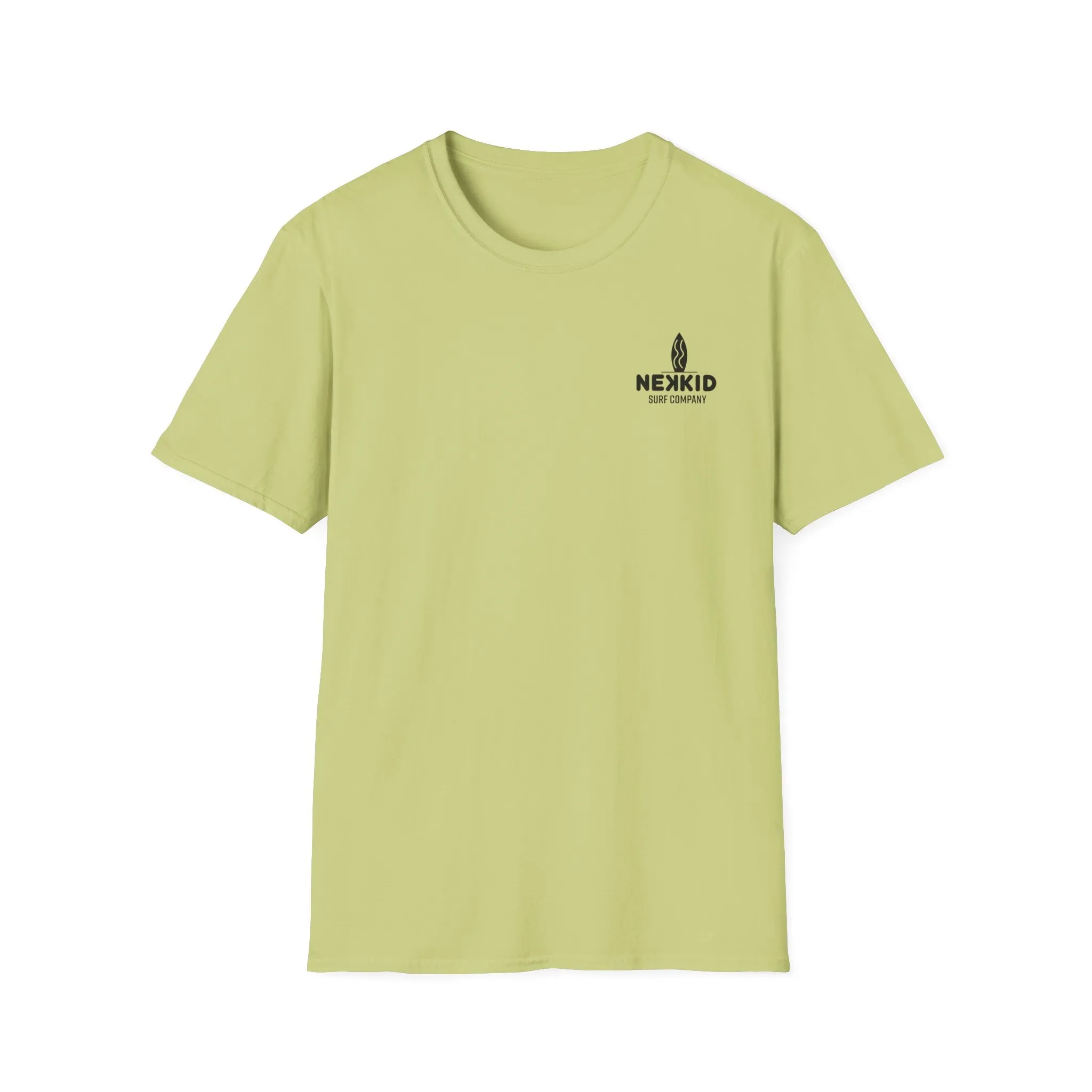 Yellow Happy Face "Surfing Makes Me Happy" T-Shirt